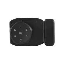 Schwarzes Smart-Schrank-Schloss 6,6  5,5  5,5 cm, 150 mAh