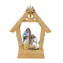 Indoor Christmas Manger Scene Resin Nativity Set