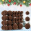 Velvet Christmas Balls Set Brown 46-Pc 1