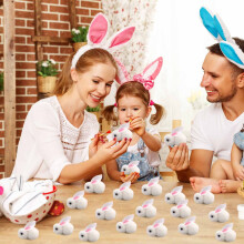 Osterhasen-Dekoration im Landhausstil, 10 Stück
