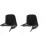 Lacci per scarpe in organza trasparente - 120 cm Black 1