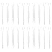 100Pièces Outils Pinceaux Yeux Blancs