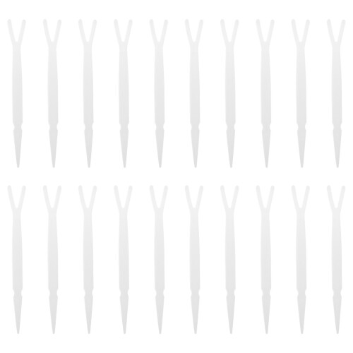 100Pièces Outils Pinceaux Yeux Blancs