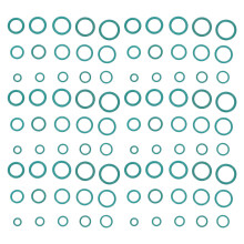 150Pcs Rubber O-Ring Kit Green Heat Resistant Seal Gasket Set