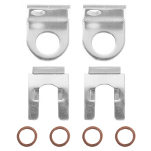 2Set Dot Approved Stainless Braided Brake Line Kit with Banjo Fittings