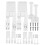 1Set Complete Toilet Seat Hardware Replacement Kit with Plastic Bolts 1