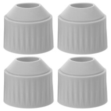 4Pcs Grey Silicone Door Handle Cushion Covers Senior Grip Anti-Slip