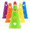 6Pcs Lightweight Plastic Soccer Cones with Holes for Agility Practice 1