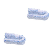 2Pcs Blue Microfiber Replacement Pads for Window Cleaning Reusable