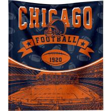 Football Team Color Throw Blanket Flannel 50x60 inch