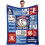 Fodbold flannel tæppe 60x50 tommer 1