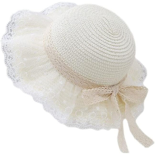 Straw Sun Hat Breathable Foldable UV Protection Wide Brim