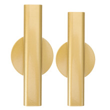 2Pcs Mounted Flower Holders Metal Tubes for Living Room