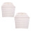 2Pcs White Pendant Lampshade Bamboo Frame Foldable Cloth Light 1