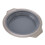 Faltbare runde Silikon-Backform 22 cm grau 1