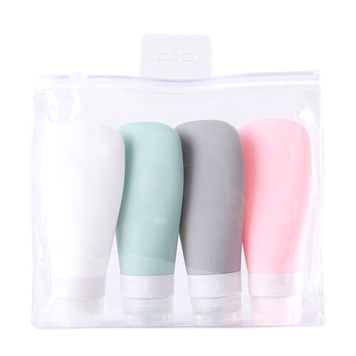 12Pcs Assorted Color Silicone Travel Bottles Leak-Proof Refillable Set