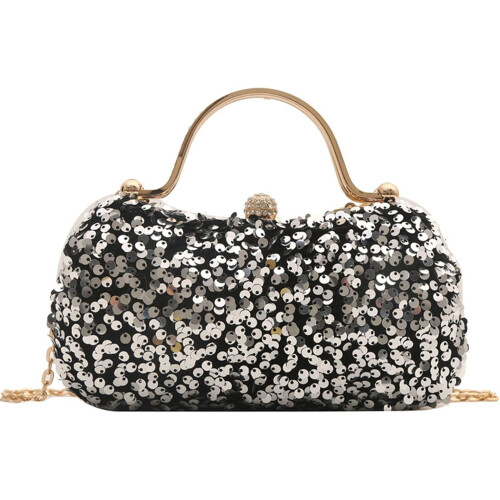 Damväska med paljetter och strass