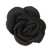 Broszka z materiału w kształcie kwiatu róży – styl vintage, 5,5 cm