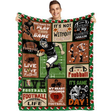 Football Throw Blanket 50x60 inches