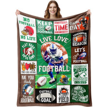 Football Blanket for Boys 8-12 and Men 50x60 Inches