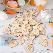 Jetons de Pâques en bois (lot de 27)