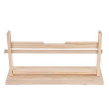 Rack Vertical Rouleaux Bois Pour Fournitures Artistiques