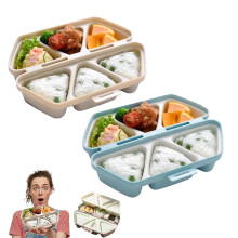 Onigiri formás háromszög alakú rizsgolyókészítő, 6 üreges, PP