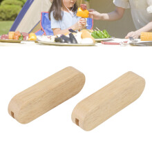 2 Stück Holzgriff-Wärmeschutz für Grillpfanne