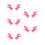 10Pcs Pink Motorcycle Decorations Reusable Plastic Deer Horns 1