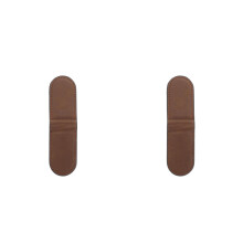 2Pcs Durable Brown PU Money Clips for Women Practical Cash Card Holder