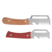 2Pcs Ergonomic Wooden Handle Vegetable with Bottle Opener