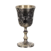Light Brown Zinc Alloy Ornate Medieval Chalice Cup for Wedding