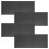 4Pcs Self-Adhesive Black Metal Name Plates for Doors Office Hotel Use 1