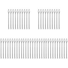 50Pcs Sturdy Handle Drawstring Threader for Pants Silver Sewing Tool