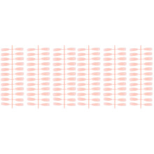 144Pcs Long Women False Nails Pink Fancy Fake Nails for Salon & Party