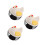 3Pcs Yellow Iron Egg Basket for Kitchen Countertop Mesh Wire Organizer 1