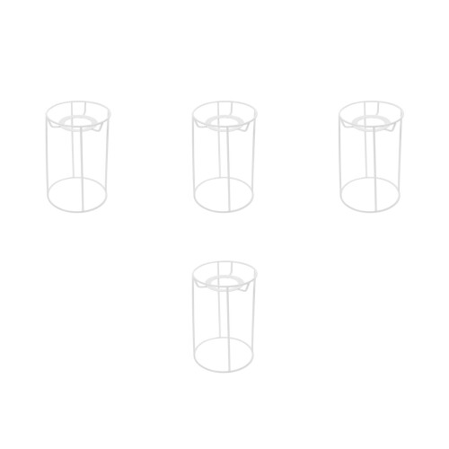 4Pcs White Metal Lamp Shade Holder Frame for DIY Light Covers