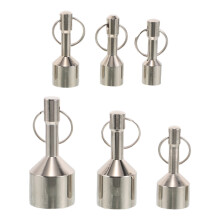 6Pcs Portable Silver Magnetic Keychain for Quick Jewelry Metal Testing