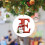 26-Letter Christmas Ornaments Red White Tree Pendant 2