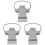 3Pcs White Alloy Panel Lifting Carrier Heavy Duty Wood Panel Handle 1