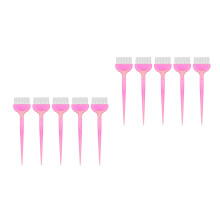 10Pcs Pink Hair Dye Brush Set for DIY Hair Tinting & Salon Use