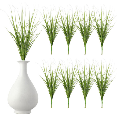 60Pcs Lightweight Plastic Artificial Grass Props for Scenic Decor