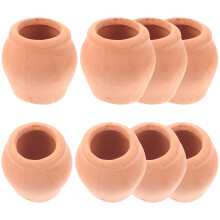 40Pcs Cute Mini Clay Plant Pots Orange Ceramic Succulents Planter