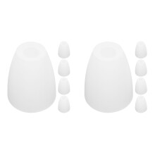 10Pcs Small White Lamp Shades Plastic Desk Lamp Covers for Lighting