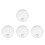 4Pcs Elegant Glass Ceiling Fan Light Cover Replacement for Home Decor 1