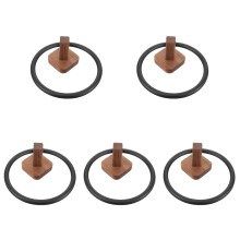 5Pcs Durable Wood Towel Holder Bathroom Kitchen Multi-Color Hanger