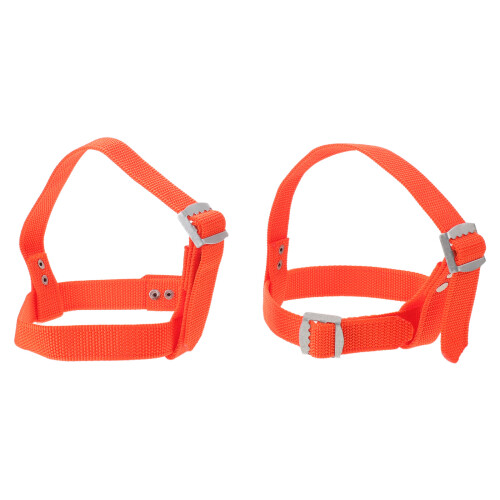 1Pair Orange Lineman Pole Climbing Straps High Durability Heel Support
