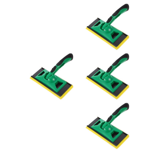 4Pcs Green Plastic Floor Scrub Brushes for Home Efficient Painting
