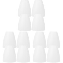 12Pcs Small White Plastic Lampshades for Desk and Table Lamp Covers