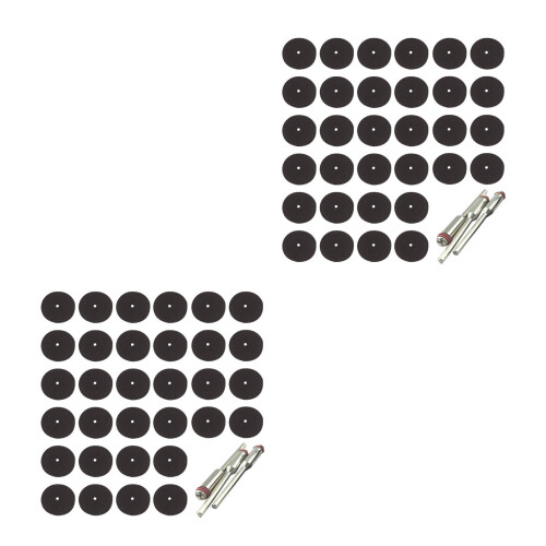 150Pcs Light Brown Plastic Metal Cutting Discs for Electric Tools